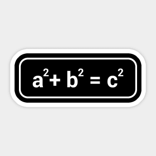 pythagorean formula Sticker